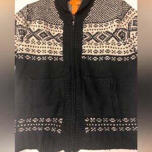 Joe Fresh Black and White Men's Wool Sweater